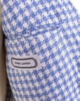 Blue Houndstooth 100% Linen Jacket JACKETS Belvest   