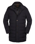 Dark Blue ‘Calegari’ Down-Filled Padded Coat