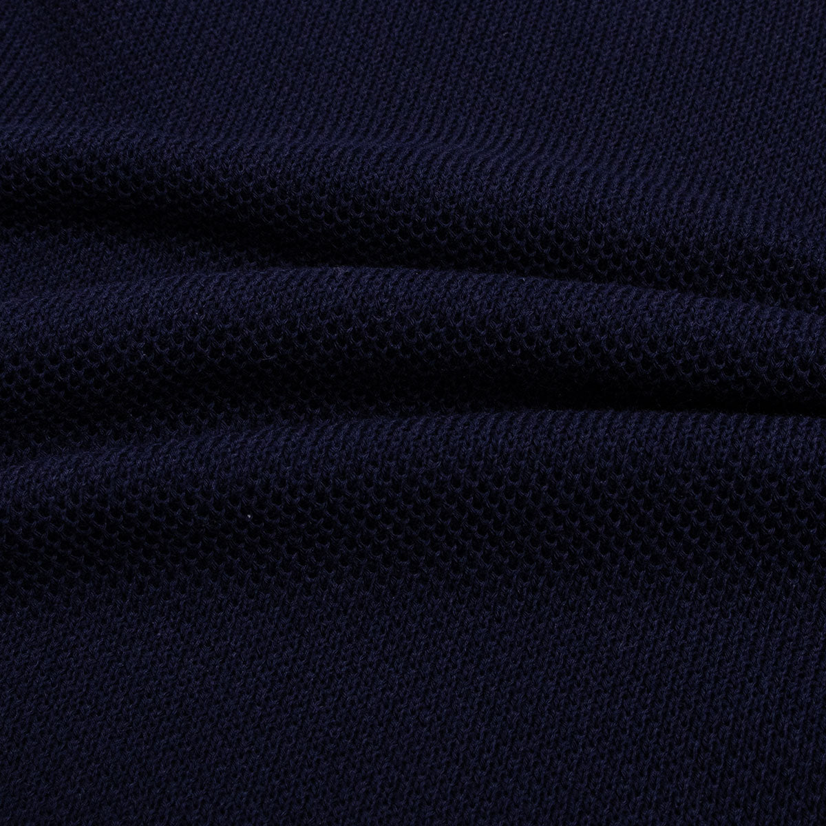 Navy Knit Short Sleeve Polo Sweater S/S POLOS Robert Old   