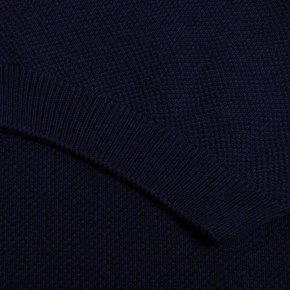 Navy Knit Short Sleeve Polo Sweater S/S POLOS Robert Old   