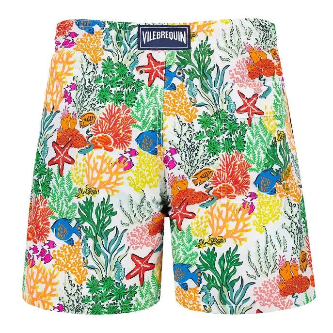 Multi Colour Coral Moorea Swim Shorts SWIMWEAR Vilebrequin   