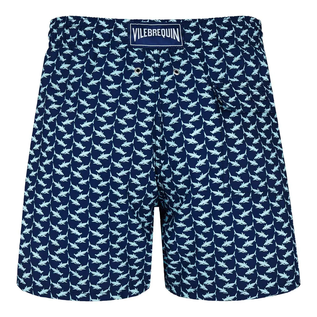 Navy ‘Net Sharks’ Moorea Swim Trunks SWIMWEAR Vilebrequin   