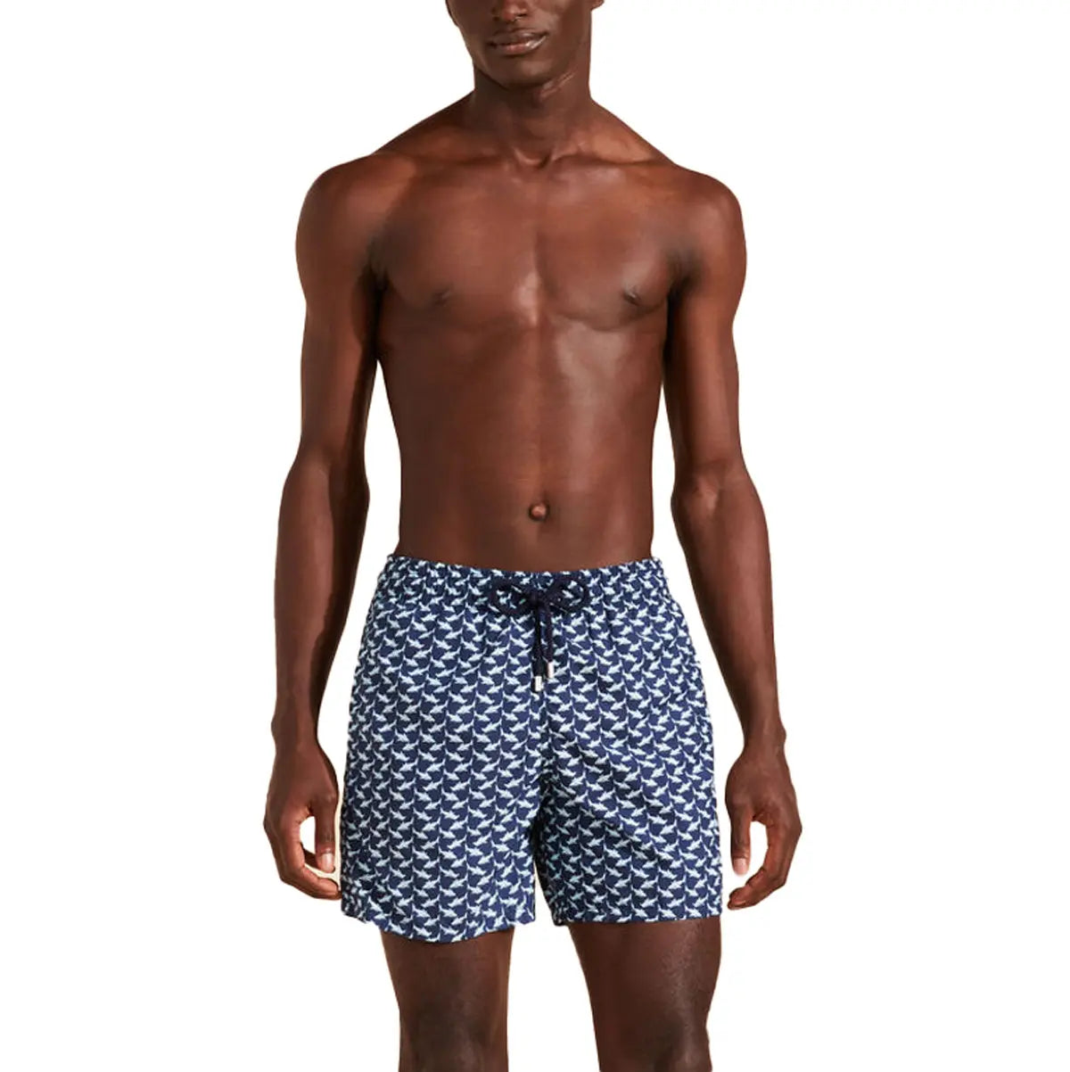 Navy ‘Net Sharks’ Moorea Swim Trunks SWIMWEAR Vilebrequin   