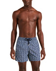 Navy ‘Net Sharks’ Moorea Swim Trunks SWIMWEAR Vilebrequin   