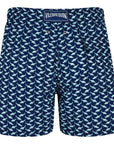 Navy ‘Net Sharks’ Moorea Swim Trunks SWIMWEAR Vilebrequin   