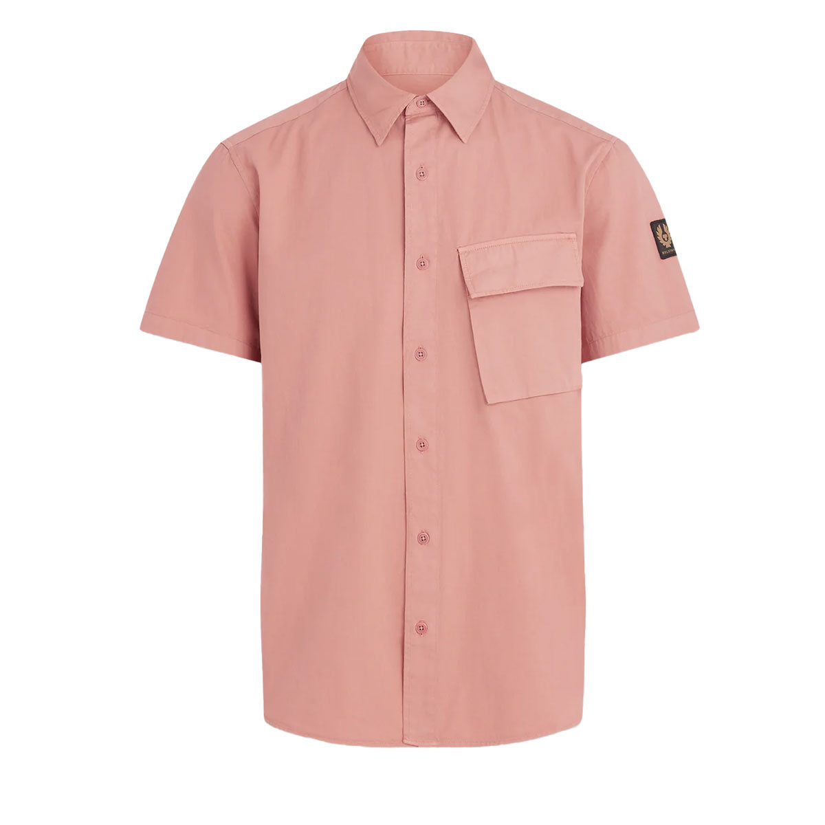 Scale Rust Pink Short Sleeve Shirt Short Sleeve Belstaff   