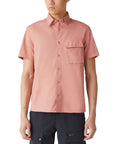 Scale Rust Pink Short Sleeve Shirt Short Sleeve Belstaff   