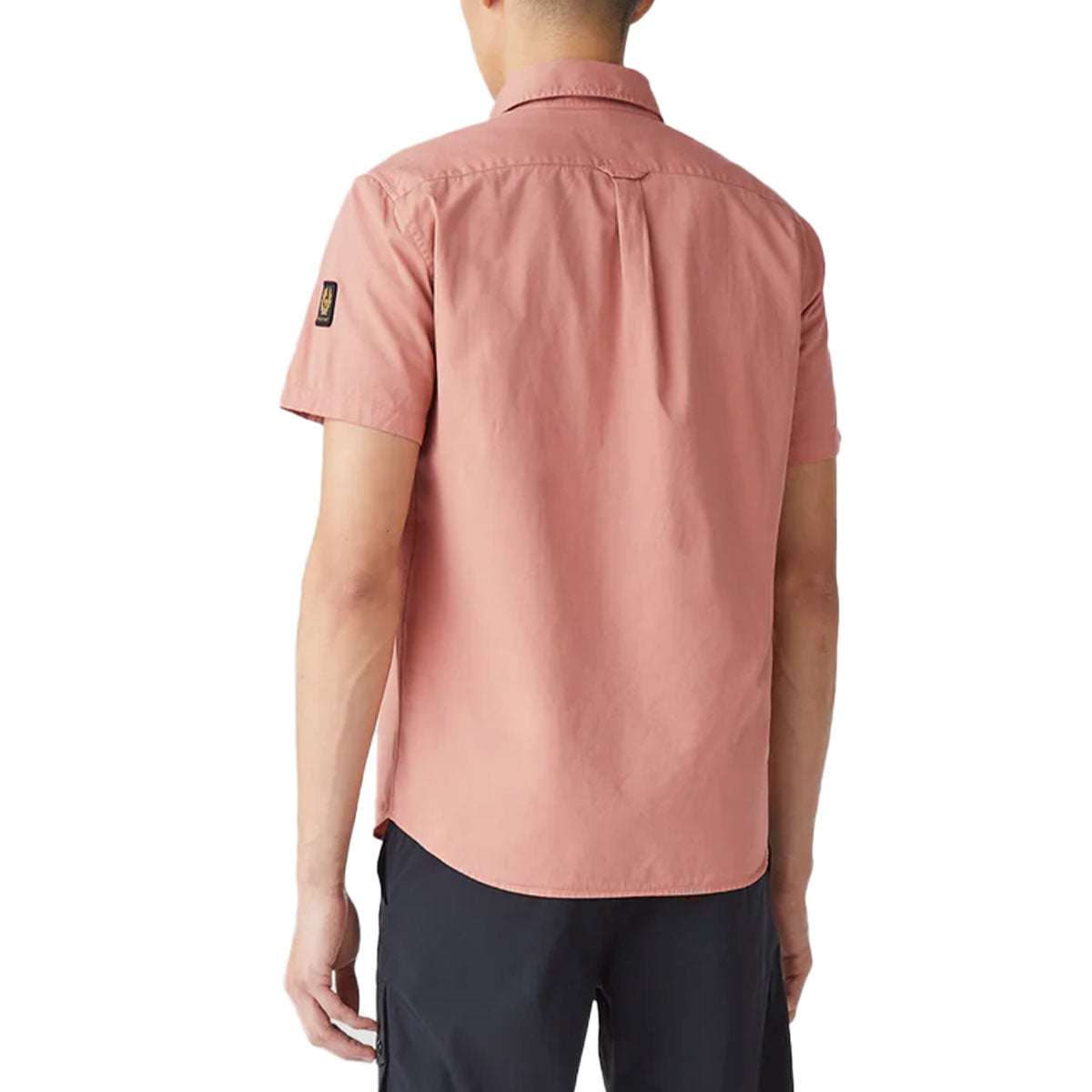 Scale Rust Pink Short Sleeve Shirt Short Sleeve Belstaff   