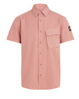 Scale Rust Pink Short Sleeve Shirt Short Sleeve Belstaff   