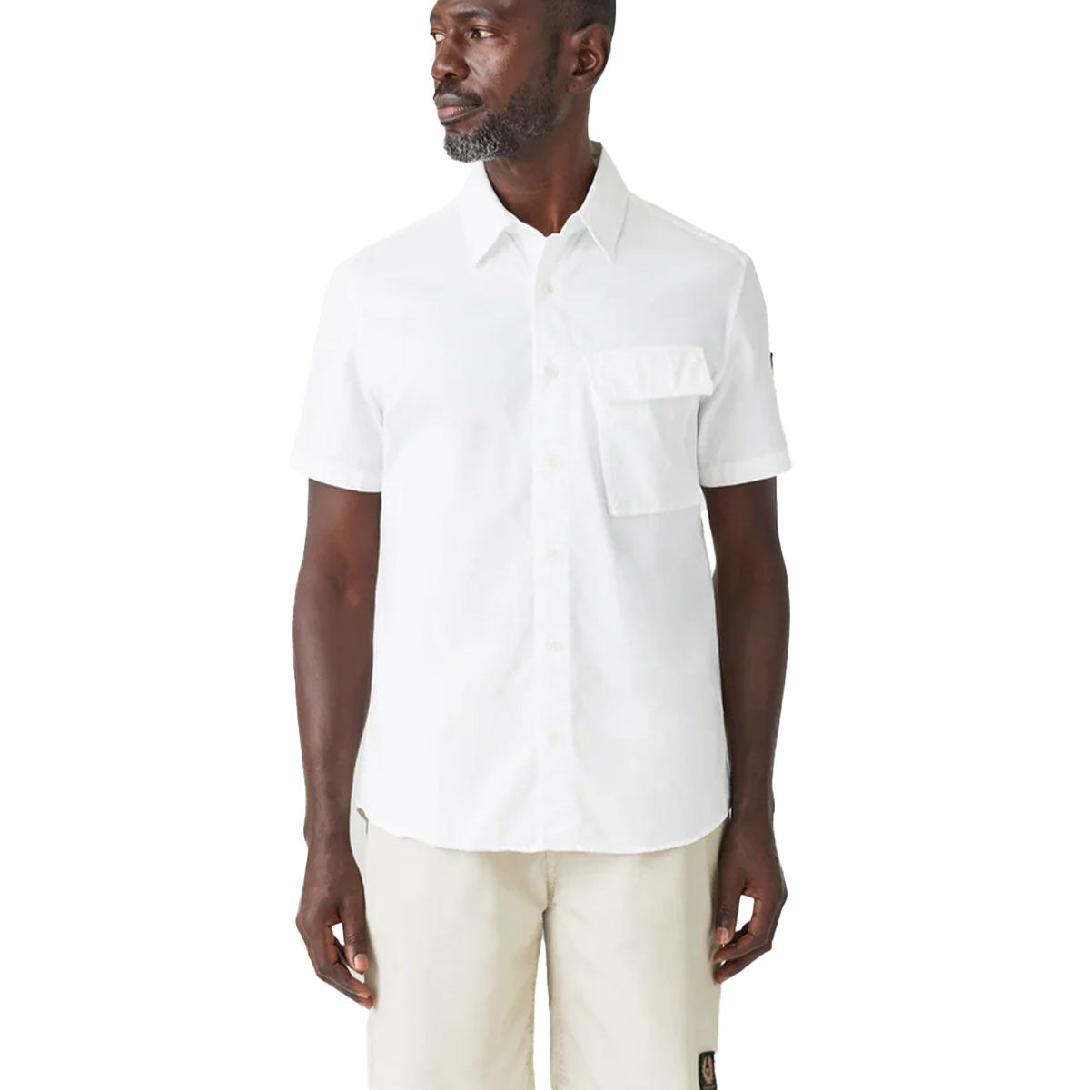 Scale White Short Sleeve Shirt Short Sleeve Belstaff   