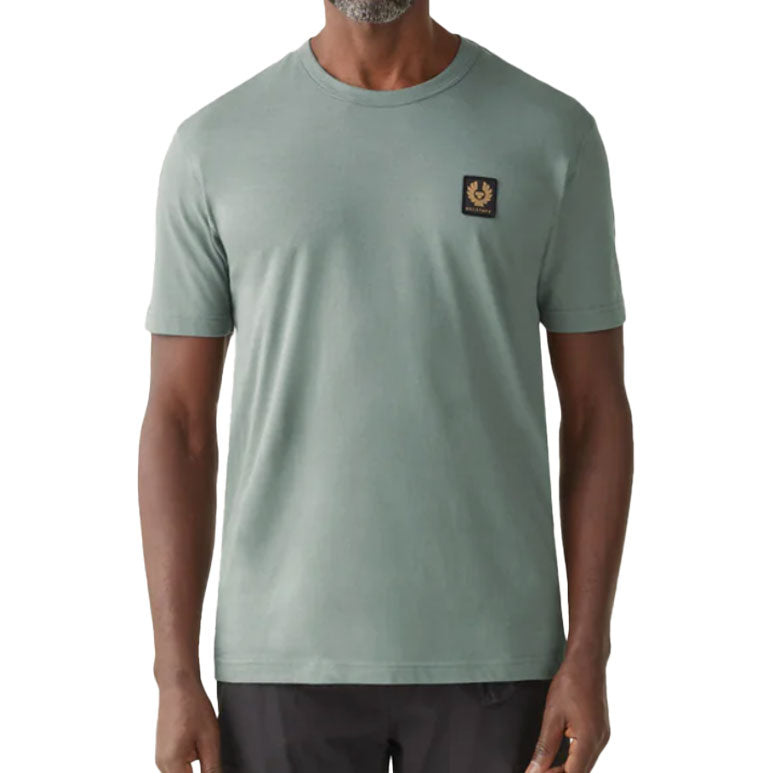 Mineral Green Jersey Cotton T-shirt TEE SHIRTS Belstaff   