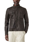 Legacy Gangster Leather Jacket  Belstaff   