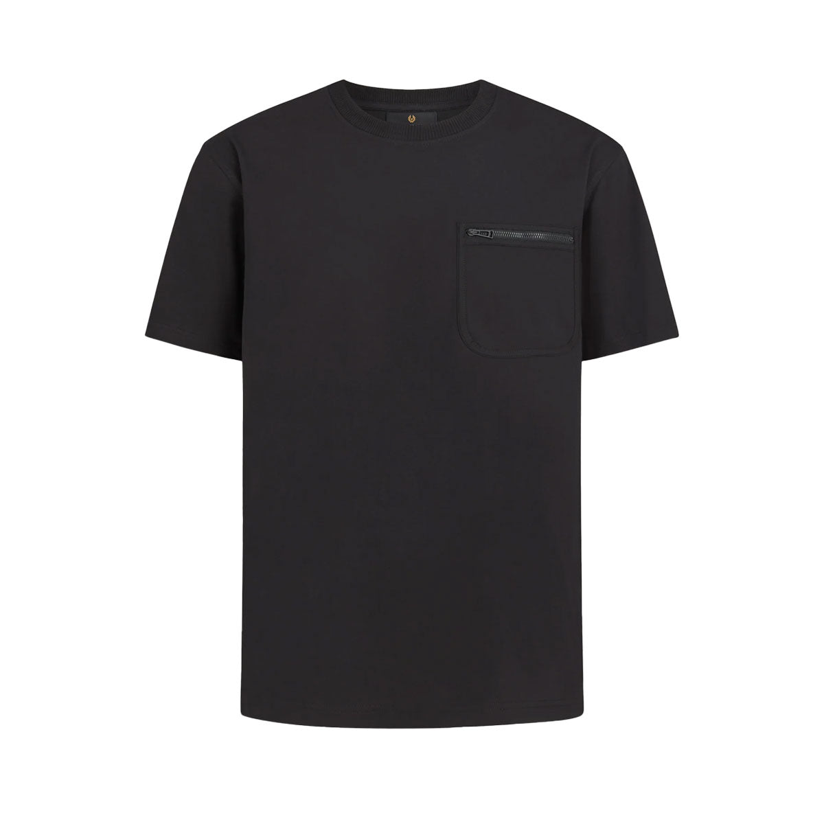 Black Transit Organic Cotton T-shirt Short Sleeve Belstaff   