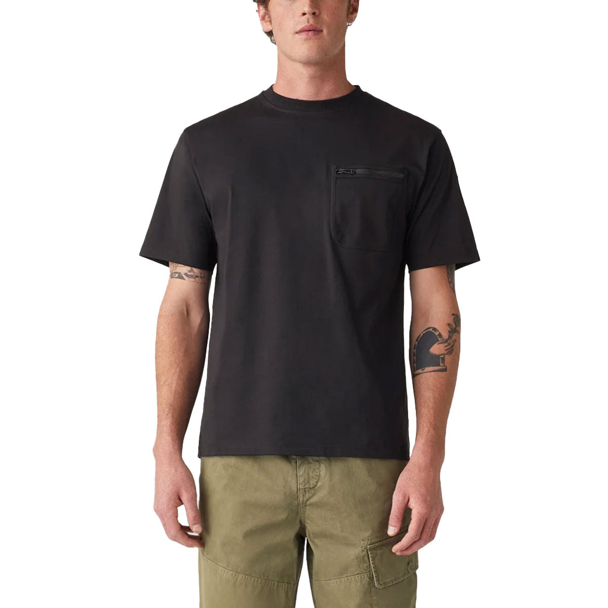 Black Transit Organic Cotton T-shirt Short Sleeve Belstaff   