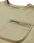 Aloe Green Transit Organic Cotton T-shirt Short Sleeve Belstaff   