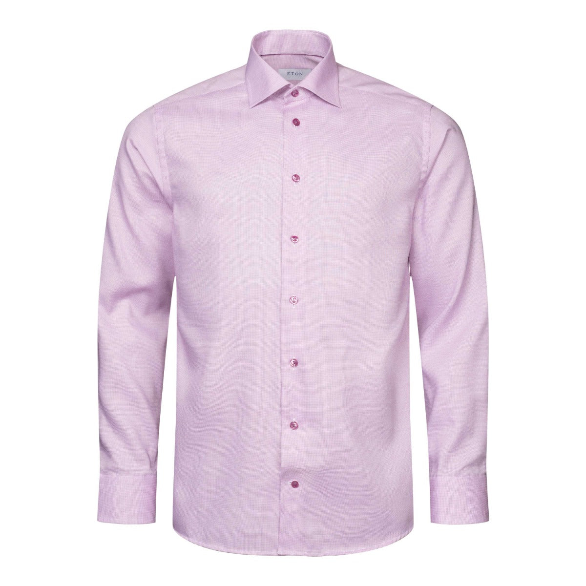 Raspberry Red Twill Contemporary Fit Shirt  Eton   