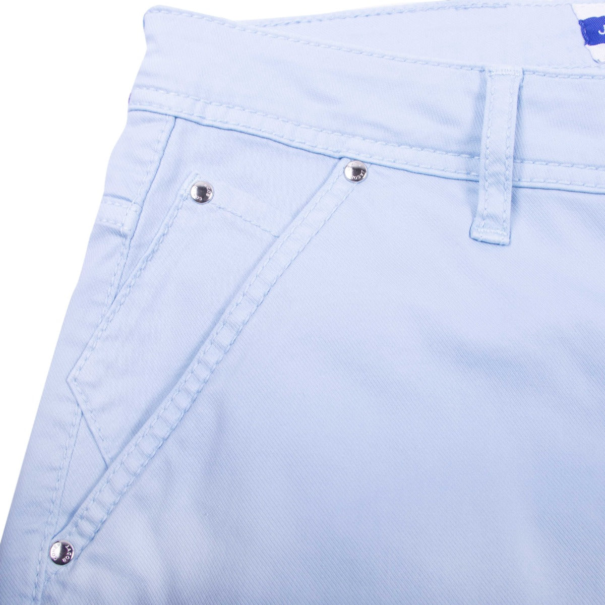 Light Blue Lou Five Pocket Shorts  Jacob Cohen   