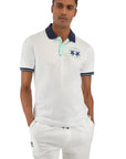 Optic White Regular-fit Cotton Stretch Polo shirt S/S POLOS La Martina   