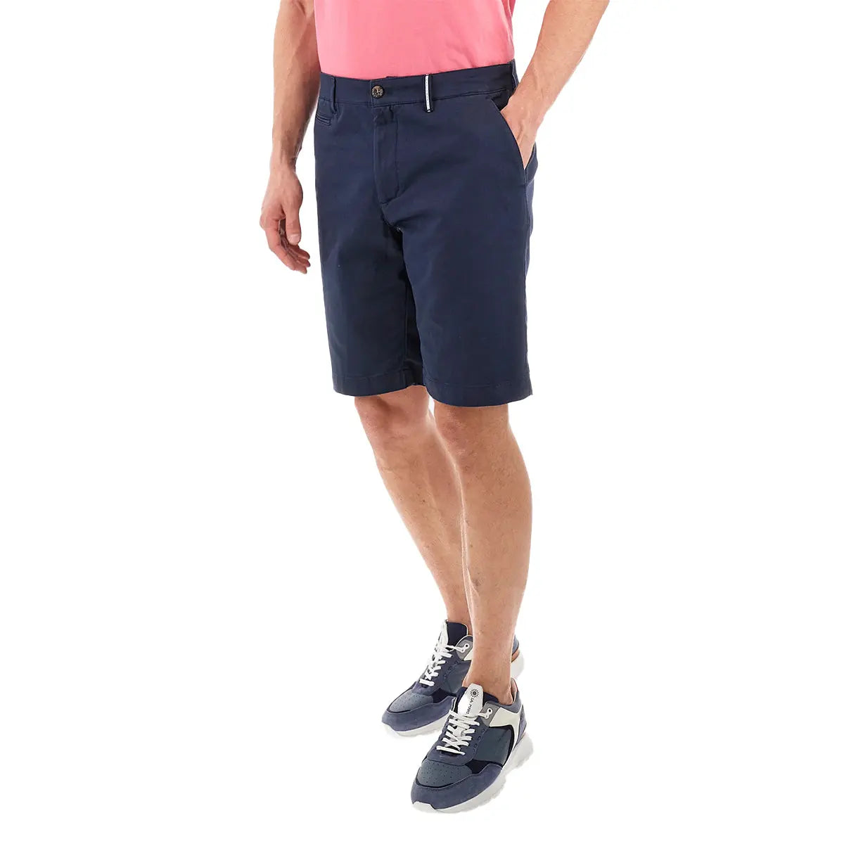 Navy Regular-fit Chino Shorts SHORTS La Martina   