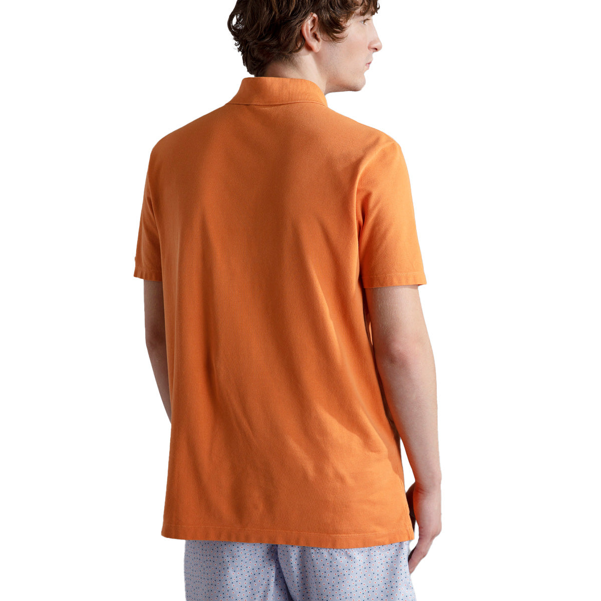 Washed Orange Cotton Piqué Polo Shirt S/S POLOS Paul & Shark   