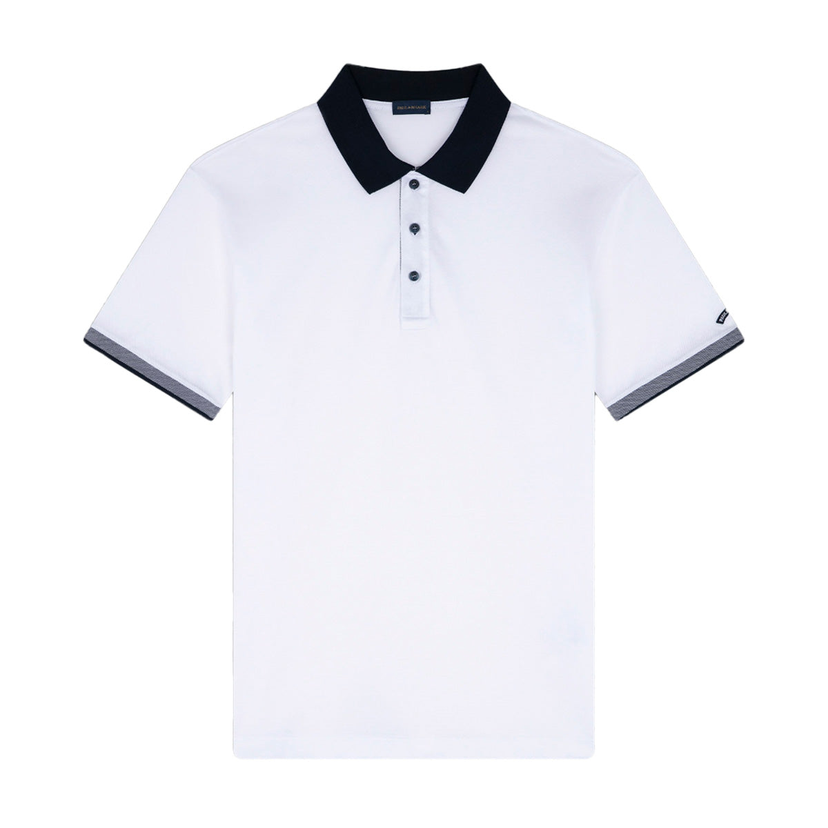 White Tricolour Detail Piqué Polo S/S POLOS Paul & Shark   