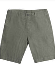 Khaki Green Linen Chino Shorts SHORTS FEDELI   