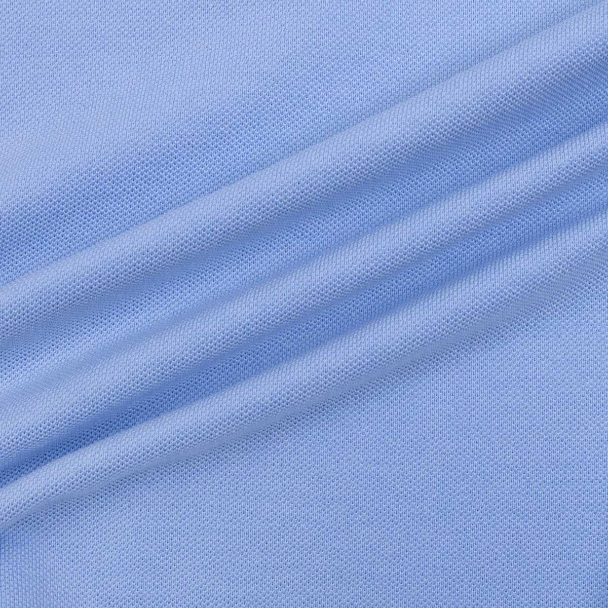 Cotton Piqué Polo Shirt Light Blue S/S POLOS FEDELI   