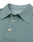 Cotton Piqué Polo Shirt Green S/S POLOS FEDELI   