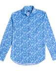 Flower Print Panamino Cotton Long Sleeve Shirt L/S SHIRTS FEDELI   