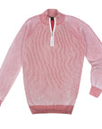 Pink ‘Fedro’ Knit Zip Neck Sweater Zip Neck Moorer   