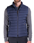 Indigo Blue 'Calaf' Down Filled Gilet Gilet Moorer   