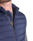 Indigo Blue 'Calaf' Down Filled Gilet Gilet Moorer   