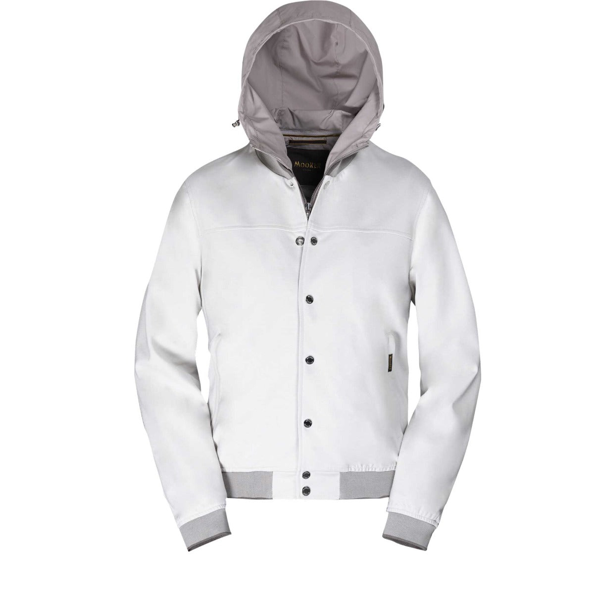 Ivory 'Darren' Lightweight Bomber Jacket  Moorer   