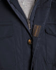 Navy 'Ezio' Lightweight Water Repellent Coat  Moorer   