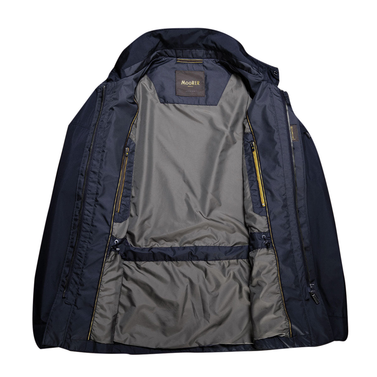 Navy 'Ezio' Lightweight Water Repellent Coat  Moorer   