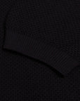 Black 100% Cotton Knit Short Sleeve Polo Shirt S/S POLOS Robert Old   