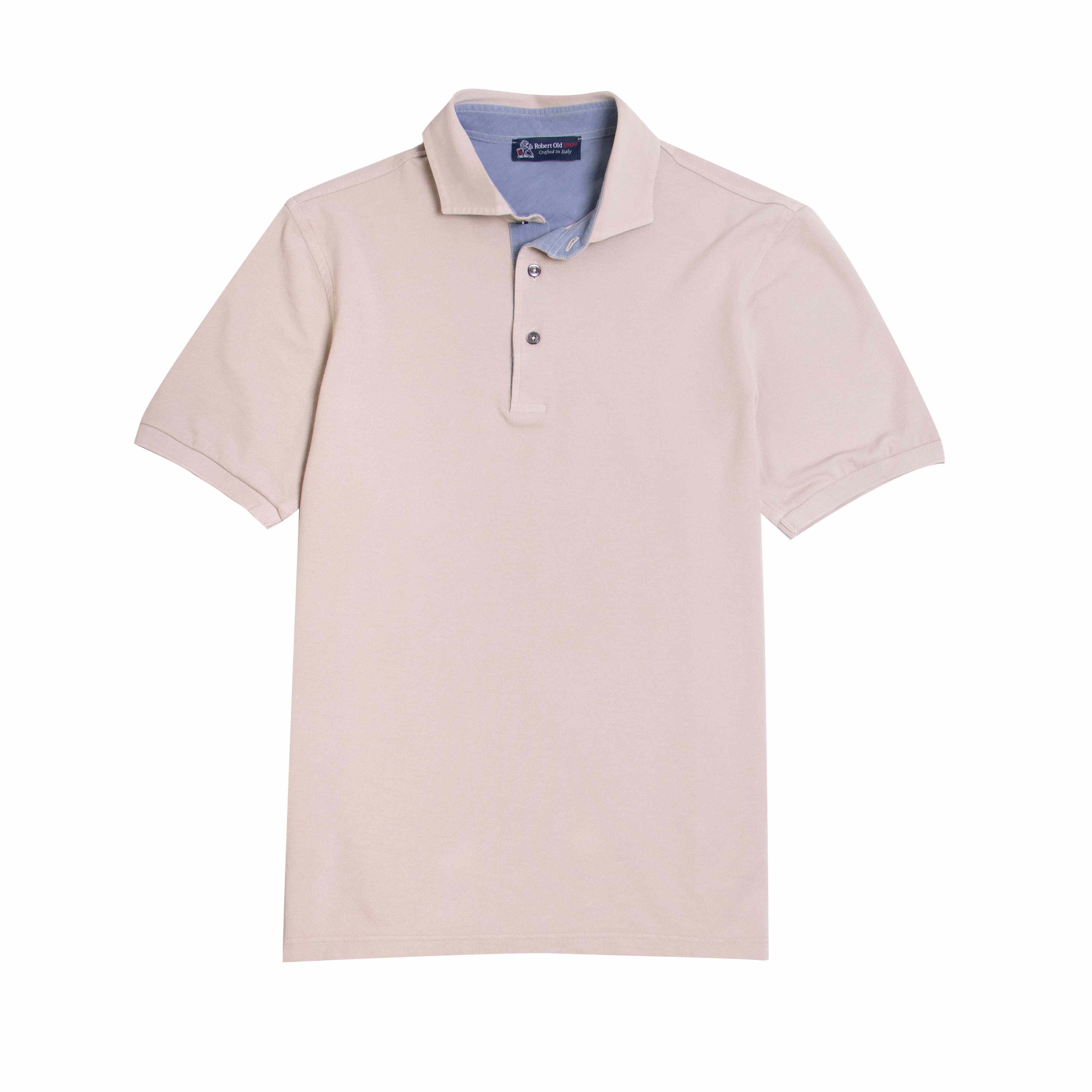 Natural 100% Cotton Short Sleeve Polo Shirt S/S POLOS Gran Sasso   