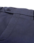 Navy Stretch Cotton Twill Chinos CASUAL TROUSERS Robert Old   