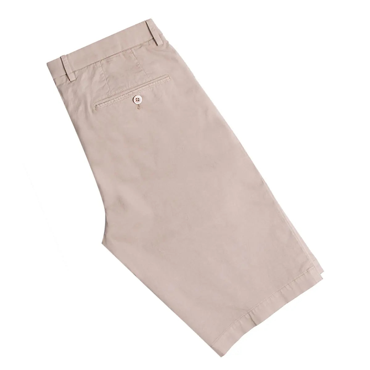 Beige Cotton Stretch Chino Shorts SHORTS Robert Old   