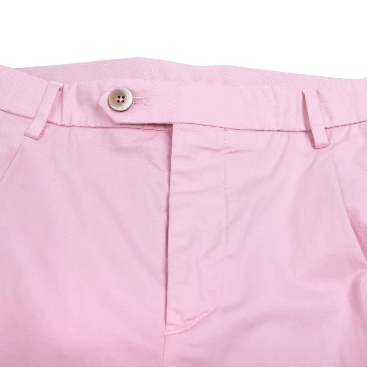 Light Pink Cotton Stretch Chino Shorts SHORTS Robert Old   