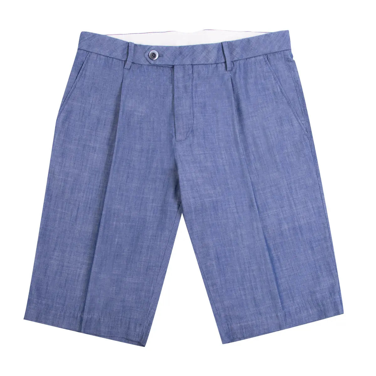 Chambray Denim Cotton Chino Shorts SHORTS Robert Old   