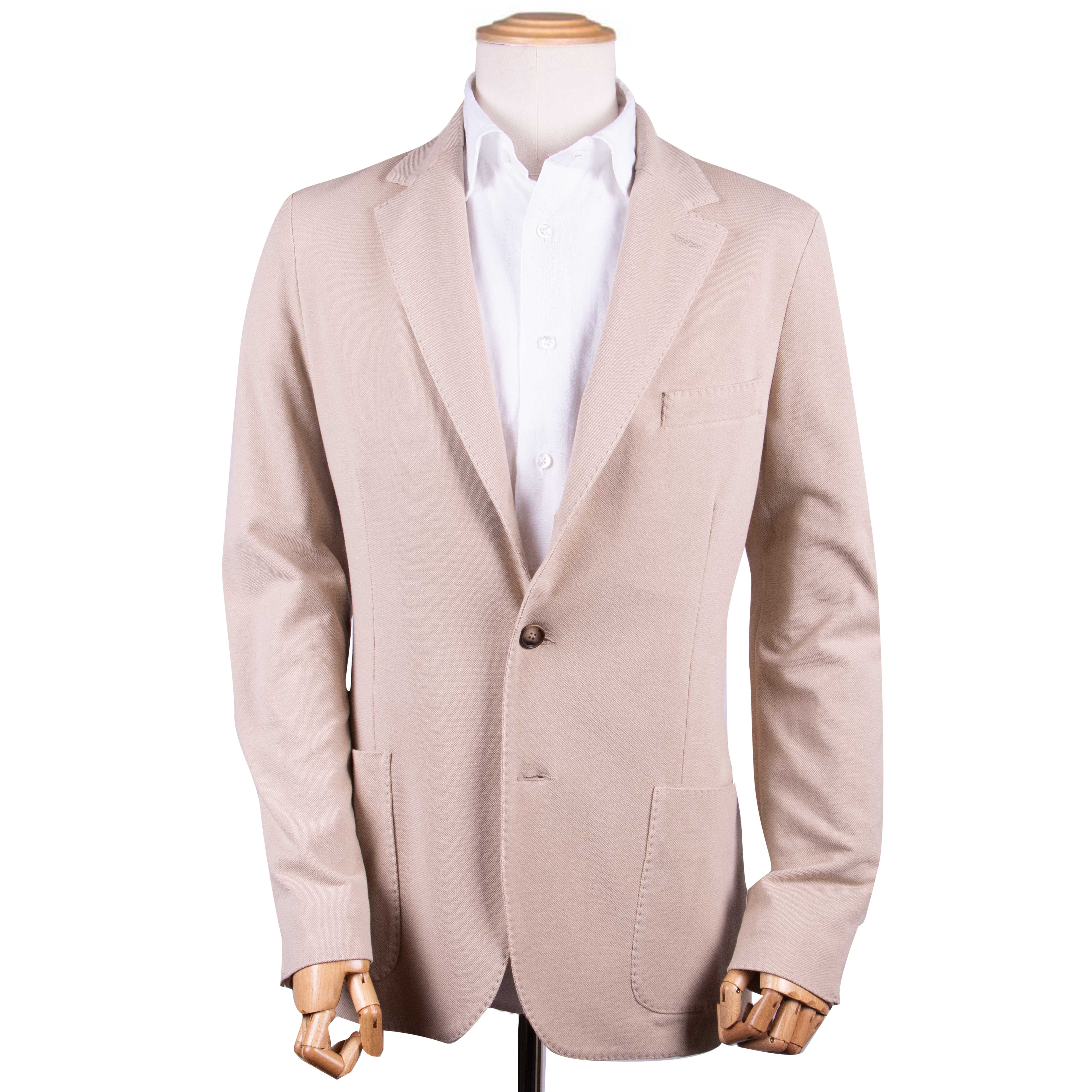 Camel Pure Cotton Lightweight Blazer JACKETS Robert Old   