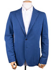 Petrol Blue Pure Cotton Lightweight Blazer JACKETS Robert Old   