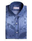 Western Printed Denim Washed Shirt L/S SHIRTS Robert Old   