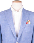 Light Blue Wool, Silk and Linen Jacket JACKETS Robert Old   