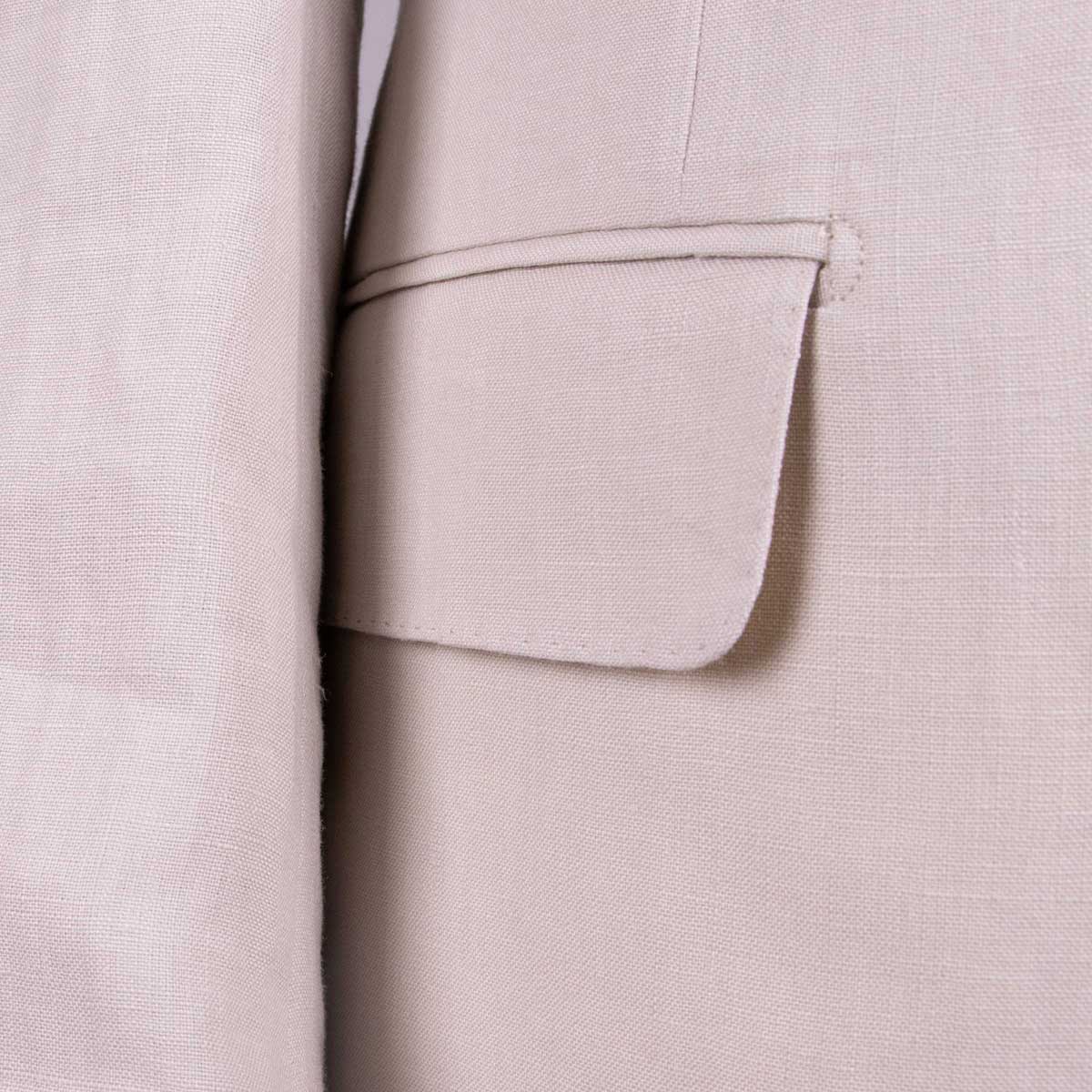 Beige Pure Linen Suit SUITS Robert Old   