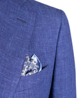 Blue Check Wool, Linen and Silk Loro Piana Suit SUITS Robert Old   