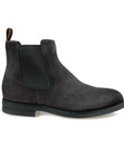 Grey Suede Leather Chelsea Boots SHOES Santoni   