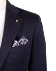 Navy 'Jacket in a Box' Jersey Cotton & Cashmere Unstructured Jacket