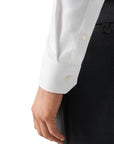 White Textured Twill Contemporary Fit Shirt  Eton   